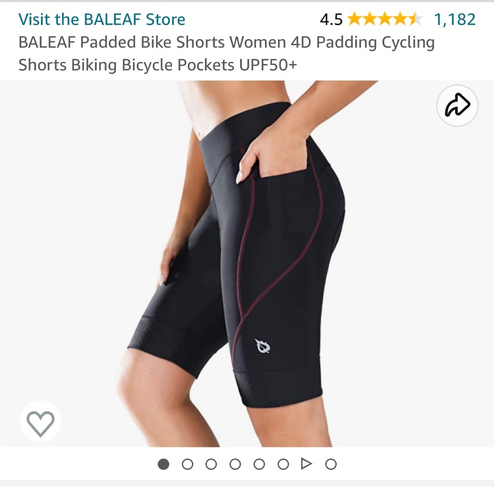 Padded bike/cycling shorts